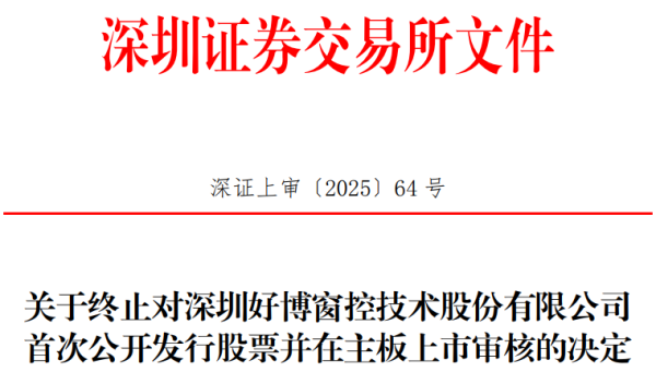 我爱配资家 好博窗控终止深交所主板IPO 原拟募资5.7亿元